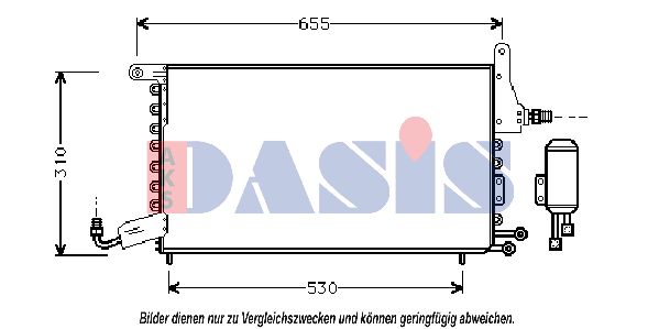 AKS DASIS Kondensators, Gaisa kond. sistēma 332060N